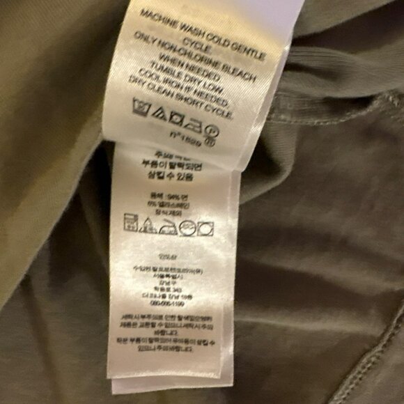 NWT Lauren Ralph Lauren Olive Green Embroidered Neckline 3/4 Sleeve Top Size 3X - Picture 7 of 10